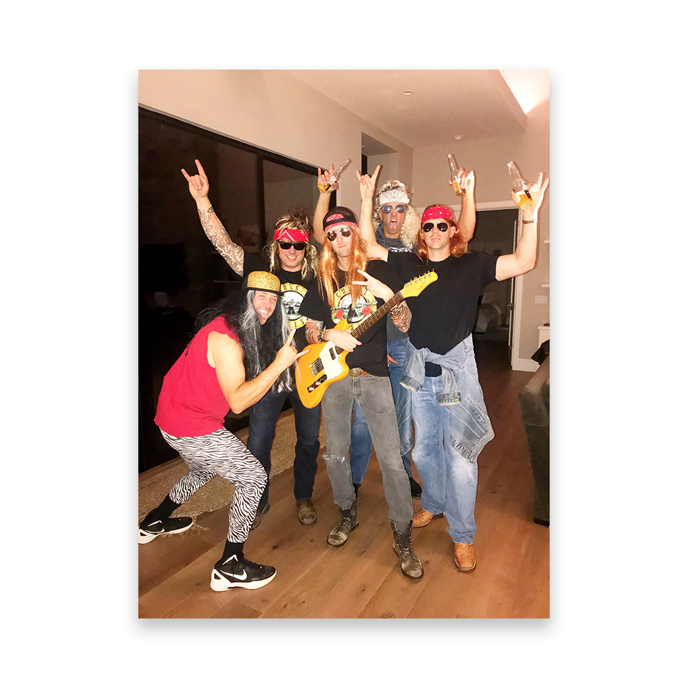 James in Guns N' Roses Halloween Costume